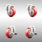 Service Caster 3 Inch 316SS Red Polyurethane Wheel Swivel Bolt Hole Caster Brakes SCC, 2PK SCC-SS316BH20S314-PPUB-RED-2-TLB-2 - alternate 1